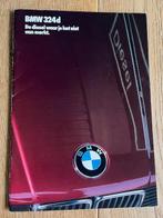 BMW 324d autofolder 1985 brochure, BMW, Ophalen of Verzenden, Zo goed als nieuw