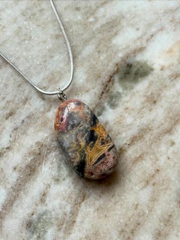 Crazy lace agaat ketting beschikbaar voor biedingen