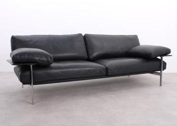 B&B Italia | Diesis | 3-5 zits bank | Zwart/chroom beschikbaar voor biedingen