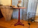 Bistro Balkon tafel Bijzettafel met houten blad art deco, Antiek en Kunst, Ophalen
