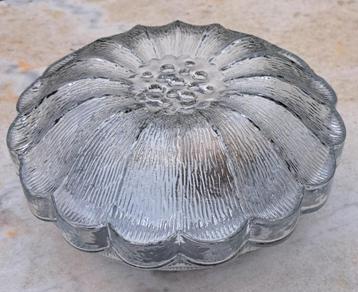 Vintage plafonnière plafondlamp rond bloem normale fitting beschikbaar voor biedingen