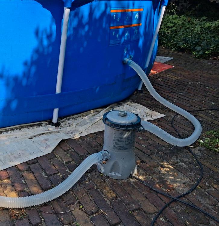Filterpomp voor Bestway zwembad, Tuin en Terras, Zwembaden, Gebruikt, Opzetzwembad, Minder dan 80 cm, 300 cm of meer, Rond, Ophalen