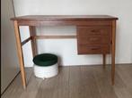 Vintage bureau met verschuifbare ladeblok, Huis en Inrichting, Ophalen of Verzenden, Gebruikt