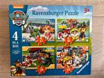 Paw patrol 4 in 1 puzzels, Ophalen, 10 tot 50 stukjes, Zo goed als nieuw