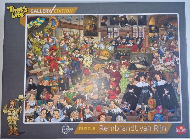That's Life Puzzel – Rembrandt van Rijn - 1000 stukjes, Hobby en Vrije tijd, Denksport en Puzzels, Zo goed als nieuw, Legpuzzel