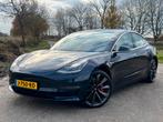 Tesla Model 3 performance 2020 blauw 20 inch, Auto's, Automaat, 27 €/maand, 1831 kg, Zwart