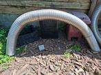Dubbelwandig rvs rookafvoer 150mm 2,5 meter, Doe-het-zelf en Verbouw, Buizen en Afvoer, Ophalen, Zo goed als nieuw, Rvs