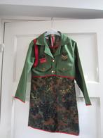 Legerjurk Groen Gekleurd met Helm Maat 140, Ophalen of Verzenden, Gebruikt, 134 t/m 140, Meisje