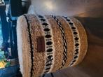 leuke rotan poef  zgan, Ophalen of Verzenden, Zo goed als nieuw, Rond, Riet