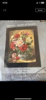 BORDUURPAKKET LANARTE PLATINUM PEONIES, Hobby en Vrije tijd, Borduren en Borduurmachines, Verzenden, Nieuw, Handborduren, Borduurpakket