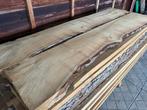 Boomstamtafel blad, ruw onbewerkt, 7 cm dik, massief eiken,, Ophalen, Vijf personen of meer, Rechthoekig, Nieuw