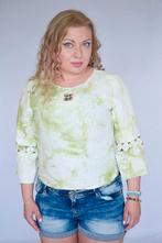 Hele mooie handgemaakte top hennep stof maat 40, Maat 38/40 (M), Ophalen of Verzenden, Zo goed als nieuw, Zonder mouw