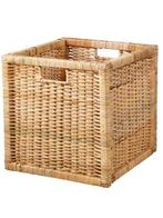 Ikea Branas mand 2 stuks rotan opbergmand, Ophalen, Mand, Vierkant, Zo goed als nieuw