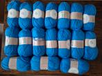 Blauwe garen 17x, Hobby en Vrije tijd, Ophalen, Nieuw, Breien of Haken, Wol of Garen