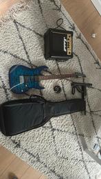 Blauwe gitaar met versterker,tas en standaard NIEUW, Ophalen, Ibanez, Nieuw, Met versterker