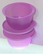 Tupperware Trendy Kommen Set, 2X 550ml, Luchtdicht, NIEUW, Nieuw, Ophalen of Verzenden, Paars, Bak of Kom