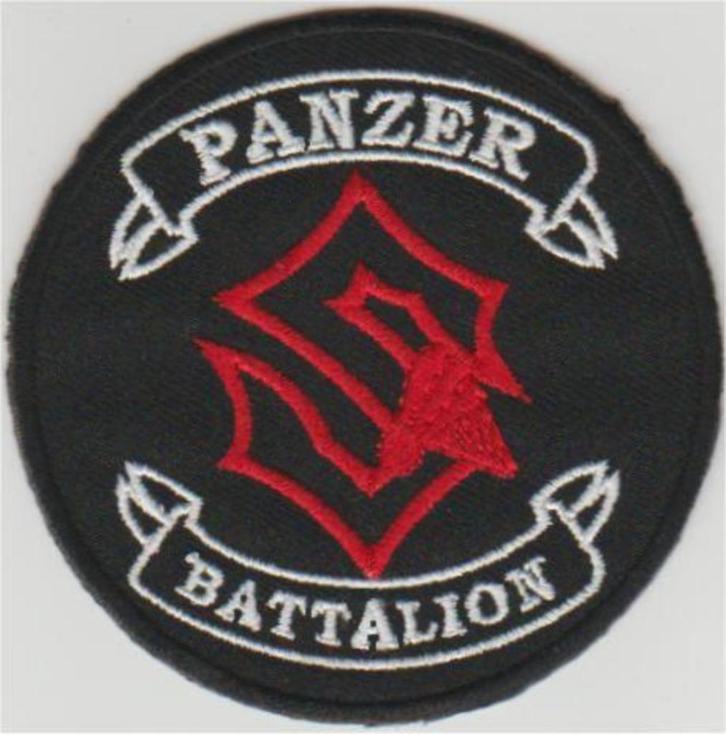 Sabaton Panzer Battalion stoffen opstrijk patch embleem #1, Verzamelen, Muziek, Artiesten en Beroemdheden, Nieuw, Kleding, Ophalen of Verzenden