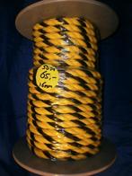 Rol lijn 16mm 50m PE Polyethyleen geel/zwart tiger rope tijg, Watersport en Boten, Ophalen of Verzenden, Nieuw, Lijn of Blok