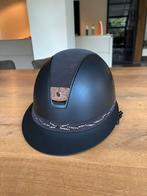 Samshield miss shield donkerblauw shadowmatt met swarovski, Dieren en Toebehoren, Paardrijkleding, Ophalen of Verzenden, Zo goed als nieuw
