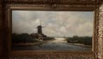Schilderij met Hollands landschap, Antiek en Kunst, Ophalen of Verzenden