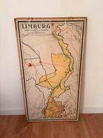 Oude schoolplaat provincie Limburg 1934, Antiek en Kunst, Antiek | Schoolplaten, Ophalen, Aardrijkskunde