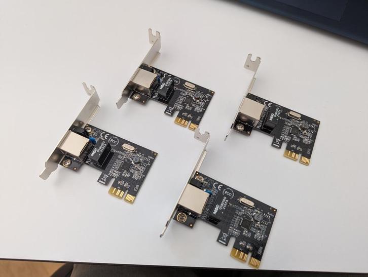 4x Startech ST1000SPEX2L Single Port Gigabit PCIe Networ, Computers en Software, Netwerkkaarten, Refurbished, Intern, Ophalen of Verzenden