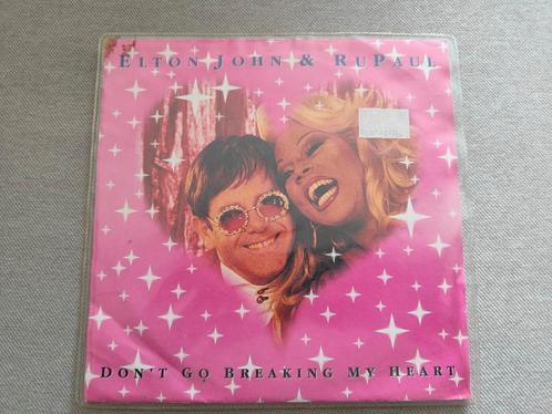 Elton John & Rupaul - Dont go breaking my heart, Cd's en Dvd's, Vinyl | Rock, Zo goed als nieuw, Poprock, Overige formaten, Ophalen of Verzenden