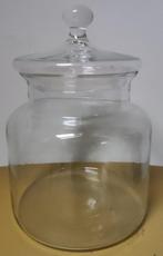 Grote, glazen voorraadpot, Ophalen of Verzenden, Zo goed als nieuw