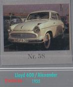 Vp58 verzamelplaatje lloyd 600 / alexander ----- 1955, Ophalen of Verzenden, Zo goed als nieuw, Auto's