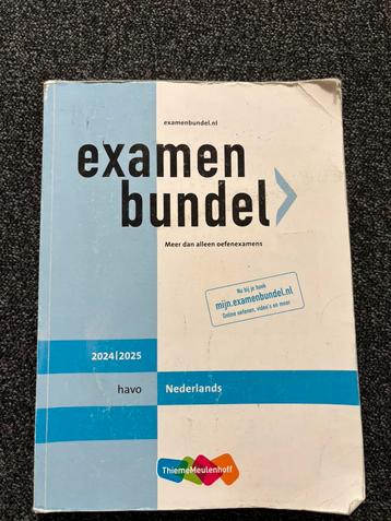 Examenbundel HAVO: Nederlands 2024 - 2025 beschikbaar voor biedingen