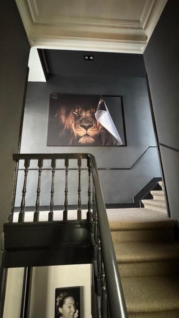 Art frame zwart aluminium (wisselbaar) Peesdoek 130 x 174 cm beschikbaar voor biedingen