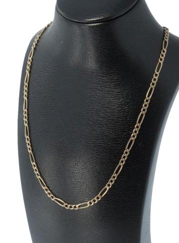 Figaro dames ketting schakel 14k gouden collier fraai beschikbaar voor biedingen