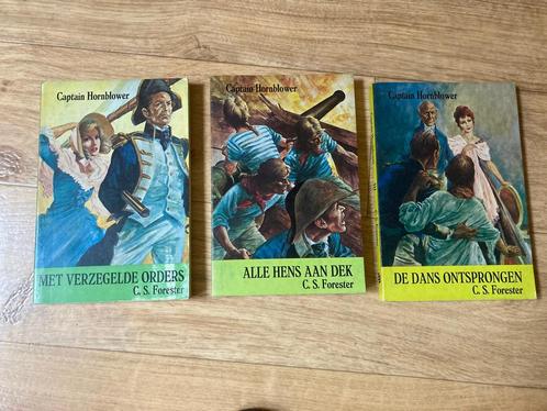 Captain hornblower cs forester boeken set 3 st: 1965!, Boeken, Kinderboeken | Jeugd | 10 tot 12 jaar, Gelezen, Fictie, Ophalen of Verzenden