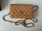 Chanel wallet on chain beige, Sieraden, Tassen en Uiterlijk, Tassen | Damestassen, Nieuw, Handtas, Beige, Ophalen of Verzenden