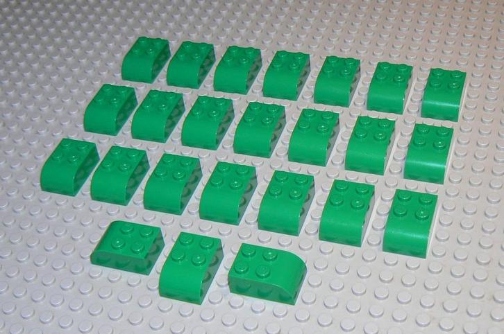 L538 Gebogen stenen 2x3 groen 24 st., Kinderen en Baby's, Speelgoed | Duplo en Lego, Nieuw, Lego, Losse stenen, Ophalen of Verzenden