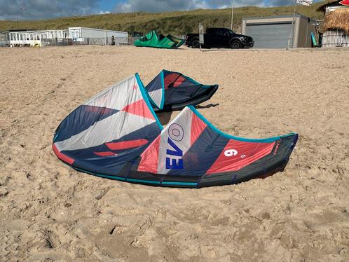 EVO SLS 9 m2 2024, Watersport en Boten, Kitesurfen, Zo goed als nieuw, Kite, 9 m², Geen board, Ophalen of Verzenden