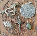 Vintage/Antieke/925/Zilver/Hanger/Broche/Mexico, Ophalen of Verzenden