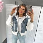 Spijkerjasje met zachte mouwen - One Size (XS-L), Ophalen of Verzenden, Nieuw, Maat 38/40 (M), Wit