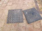 rubberen tegels, Tuin en Terras, Ophalen, Gebruikt, Rubber, Minder dan 5 m²