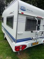 Prachtige caravan Hobby 440 SF met voortent en luifel, Caravans en Kamperen, Caravans, Disselslot, Hobby, Treinzit, Particulier