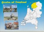 Friesland Gelopen Ansichtkaart ( 4170 ), Ophalen of Verzenden, Gelopen, Friesland