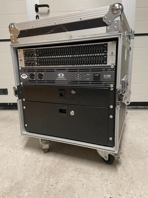 Flightcase met Dynacord versterker, EQ en bekabeling, Muziek en Instrumenten, Versterkers | Keyboard, Monitor en PA, Gebruikt