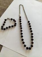 Prachtige oude zilveren granaten set., Sieraden, Tassen en Uiterlijk, Kettingen, Verzenden, Zo goed als nieuw, Zilver