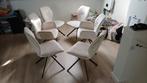 Eettafel stoelen 6 stuks met draaipoot (goossens), Huis en Inrichting, Stoelen, Ophalen, Gebruikt, Vijf, Zes of meer stoelen