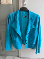 Suede jasje Promiss turquoise maat 42, Kleding | Dames, Jasjes, Kostuums en Pakken, Ophalen of Verzenden, Gedragen, Maat 42/44 (L)