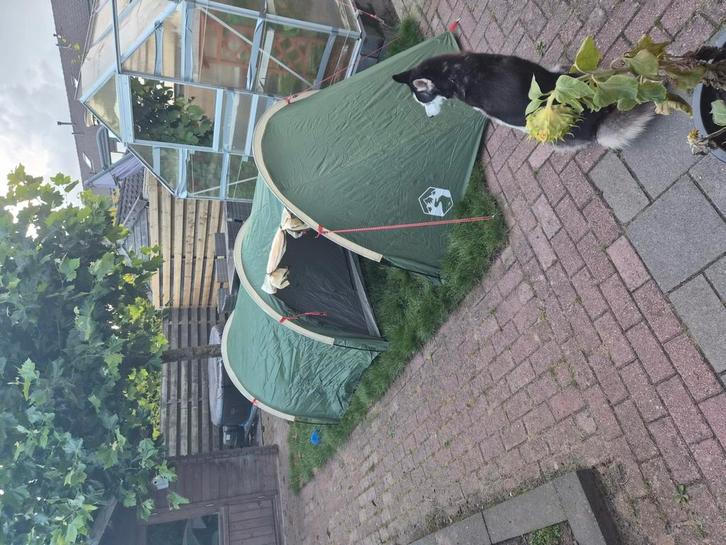 2 persoons tent met luifel, Caravans en Kamperen, Tenten, tot en met 2, Nieuw, Ophalen of Verzenden