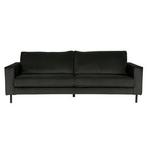 WOOOD Bank Robin 3-zits Zwart + Hocker!, Huis en Inrichting, Ophalen, Gebruikt, Driepersoons, 75 tot 100 cm