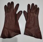 Bruine leren dames handschoenen, Handschoenen, Maat 38/40 (M), Ophalen of Verzenden, Zo goed als nieuw