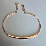 14 karaat rosé gouden armband - met steentjes, Ophalen of Verzenden, Zo goed als nieuw, Goud, Goud