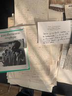 Jean d'Ormesson - Handgeschreven brief + documentatie, Ophalen of Verzenden, 1980 tot heden, Buitenland, Knipsel(s)